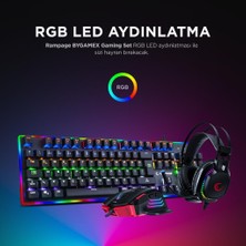 Rampage Bygame-K1 Mekanik Rgb Klv RM-K48 Mic.kul. Rgb Makrolu Mouse 4lü Oyuncu Seti