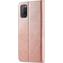 Oppo A54 4g Için Tutucu Kart Yuvaları ile Cüzdan Buzağı Doku Flip Case (Yurt Dışından)