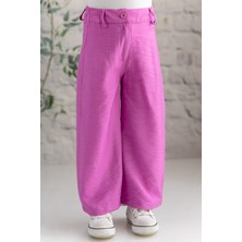 Zeyland Kız Çocuk Dokuma Viskon Düz  Pantolon