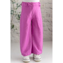 Zeyland Kız Çocuk Dokuma Viskon Düz  Pantolon