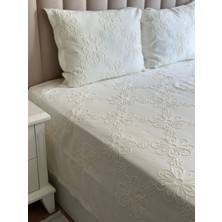 Tly Home Textiles Tly Sevgi Bahçesi Yatak Örtüsü Çift Kişilik ( Ekru)