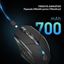 Coofbe 2.4g Şarj Edilebilir 700 Mah Bataryalı 4dpı 2.4g Kablosuz Mouse Windows Ios Mac Uyumlu Mouse