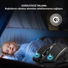 Coofbe 2.4g Şarj Edilebilir 700 Mah Bataryalı 4dpı 2.4g Kablosuz Mouse Windows Ios Mac Uyumlu Mouse