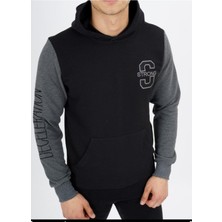 Dynamo Erkek Siyah Kapüşonlu Sweat 6801