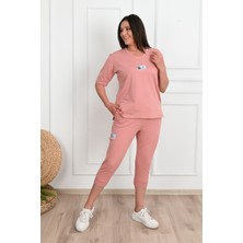 Koza Kadın Büyük Beden Taytlı Takım 3753-23