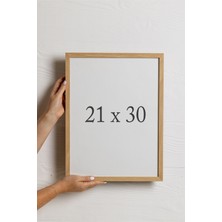 Postifull Ahşap Masif Çerçeve - Doğal Ahşap Tablo - Natural Duvar Çerçevesi - Asma Aparatlı - Pvc Koruyuculu