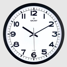 altabi Dekoratif Duvar Saati Siyah Renk 30 cm