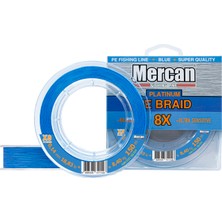 Mercan Pe Örgü Platinum X8 Mavi Ip 150M Makara Misina