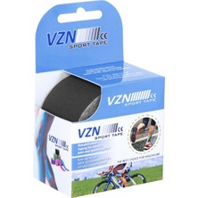 Vzn Tape Siyah Renk Kinesiologgy Bandı 5 Metre x 5 cm