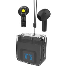 Karler Bass F08 Dijital Şarj Göstergeli  Şeffaf Tasarımlı Tws Bluetooth Kulaklık