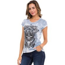 Cipo & Baxx Wt352 Royal Logo Desenli Kadın T-Shirt