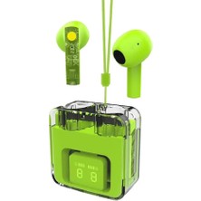 Karler Bass F08 Dijital Şarj Göstergeli  Şeffaf Tasarımlı Tws Bluetooth Kulaklık