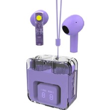 Karler Bass F08 Dijital Şarj Göstergeli  Şeffaf Tasarımlı Tws Bluetooth Kulaklık