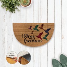 B Home Yarım Ay Halı Paspas - My Home My Freedom