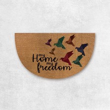 B Home Yarım Ay Halı Paspas - My Home My Freedom