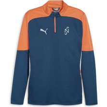 Puma Erkek Ocean Tropic-Hot Heat Puma Neymar Jr 1/4 Zip Top Lacivert Erkek Sweatshirt