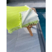 Mujo Home %100 Organik 4 Katlı Müslin Peştamal-Banyo Havlusu-Plaj Havlusu 90*200CM
