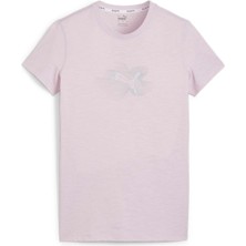 Puma Kadın Grape Mist Puma Women’s Graphıc Radıant Run Tee Lila Kadın T-Shirt