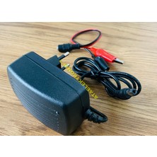 Ata Elektronik Pilsan Dolu Uj Toys Spark Expoler Uyumlu 12 Volt Aküler Için 2.5 Amper Akü Şarj Cihazı Adaptör + Otomatik Voltaj Kesicili + LED Işıklı + Extra Maşalı Kablolu + 2.5 Amper - 13.8 Volt Yeni Model