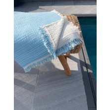 Mujo Home %100 Organik 4 Katlı Müslin Peştamal-Banyo Havlusu-Plaj Havlusu 90*200CM
