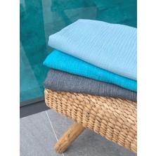 Mujo Home %100 Organik 4 Katlı Müslin Peştamal-Banyo Havlusu-Plaj Havlusu 90*200CM