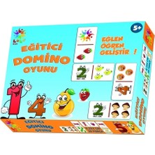 Laço Puzzle LC015 Eğlen Öğren Eğitici Domino Oyunu Gülen Meyveler