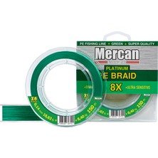 Mercan Pe Örgü Platinum X8 Yeşil Ip 150M Makara Misina
