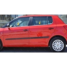 Ebal Oto Skoda Fabia Mk2 Krom Cam Çıtası 4 Prç. 2008 Ve Üzeri P. Çelik