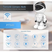 Qasul Full Hd Kablosuz Wifi  Robot Kamera 3mp Iki Yönlü Ses Otomatik Izleme Hareket Algılama Kişi Takibi Ofis  Ev Kamerası