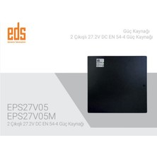 Eds EPS27V05M 2 Çıkışlı 27.2 V Dc EN54-4 Güç Kaynağı Mini Kutu