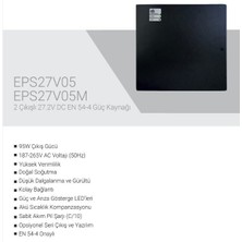 Eds EPS27V05M 2 Çıkışlı 27.2 V Dc EN54-4 Güç Kaynağı Mini Kutu