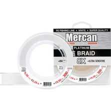 Mercan Platinum Pe 8x Örgü Ip 300 M Beyaz Misina