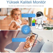 Qasul Robot Görüünümlü Hd Ip Kamera Kablosuz 5mp Hd Ev Güvenlik Kamerası Ir Gece Görüş Iki Yönlü Ses Bebek Evcil Hayvan Izleme Kamerası