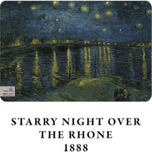 Retronote A4 Defter 2  Van Gogh  Starry Night Over The Rhone, 1888  Çizgisiz  64 Sayfa  21X29,7 cm