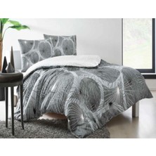 Taç Ranforce Çift Kişilik Nevresim Takımı Sparkle Gri
