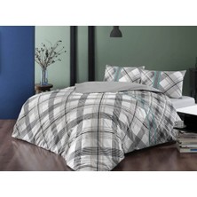 Taç Ranforce Çift Kişilik Nevresim Takımı Floyd Gri