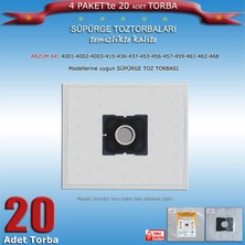 STT Arzum Ar 4001-4002-4003-415-436-437-453-456-457-459-461-462-468 Modellerine Uyumlu Süpürge Toz Torbası  200120