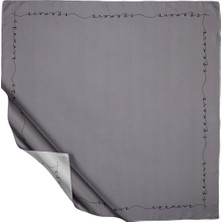 Ipekevi Twill Ipek Eşarp - Signature - Füme Siyah