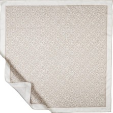 Ipekevi Twill Ipek Eşarp - Typo Monogram - Kaya Taşı
