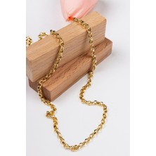 Latif Kuyumcu 14 Ayar Altın Altın Zincir 4 mm 55 cm Doç Zincir Kadın Kolye LKZNC1085