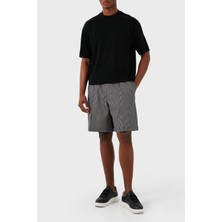 Emporio Armani Çizgili Gofre Relaxed Fit Short Erkek Short 3D1PE2 1npız F014