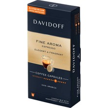 Davidoff Fıne Aroma Espresso Elegant & Fragrant Aluminium Kapsül Kahve 3X10'LU (Nespresso Uyumlu)