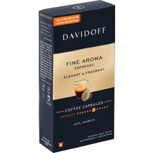 Davidoff Fıne Aroma Espresso Elegant & Fragrant Aluminium Kapsül Kahve 3X10'LU (Nespresso Uyumlu)