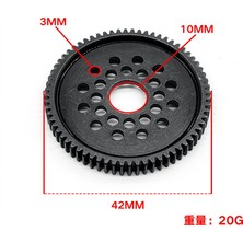 Bearrt Metal 68 T Düz Dişli 51423 TT02 XV01 FF03 Td4 Td2 TA06 Tt-02 TT-02D Xv-01 Rc Araba Yükseltme Parçaları Aksesuarları (Yurt Dışından)