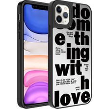 Cepte Aksesuar Apple iPhone 11 Pro - Uyumlu Aynalı Desenli Kamera Korumalı Parlak Mirror Kapak-Love