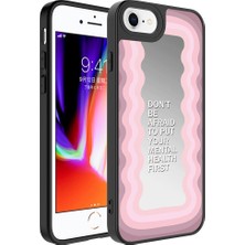 Cepte Aksesuar Apple iPhone 7 - Uyumlu Aynalı Desenli Kamera Korumalı Parlak Mirror Kapak-Ayna