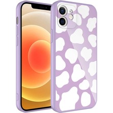 Cepte Aksesuar Apple iPhone 12 - Uyumlu Kamera Korumalı Desenli Sert Silikon Epoksi Kapak-No6