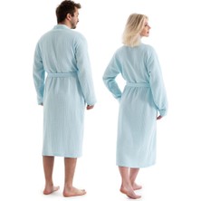 Unisex Kimono Müslin Bornoz + Havlu Seti Mint