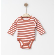 Bibaby Bebengo BE4089 Çizgili Uzun Kol Body Kiremit