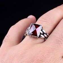 Takı925 Zirkon Taşlı Model 925 Ayar Gümüş Erkek Yüzük